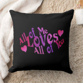 Love Quote Throw Pillow Valentine's Gift クッション (ブランケット)