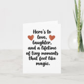 Love Quote Wedding Engagement Party カード (正面)