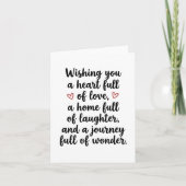 Love Quote Wedding Engagement Party カード (正面)