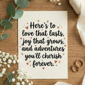 Love Quote Wedding Engagement Party カード