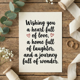 Love Quote Wedding Engagement Party カード