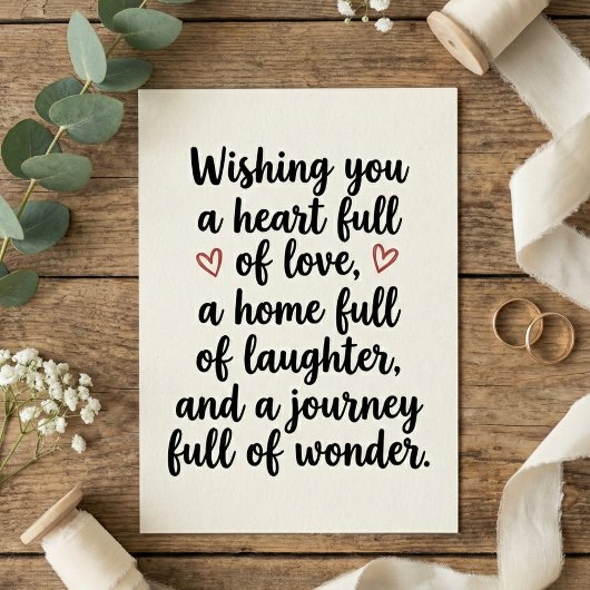 Love Quote Wedding Engagement Party カード