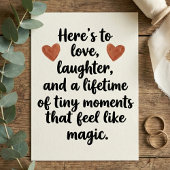 Love Quote Wedding Engagement Party カード