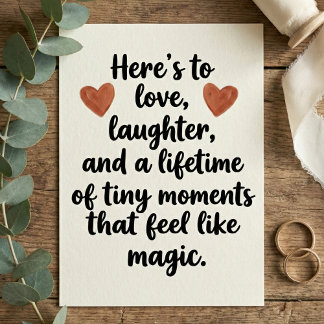 Love Quote Wedding Engagement Party カード