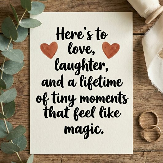 Love Quote Wedding Engagement Party カード