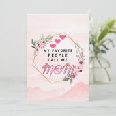 Love quotes : My Favorite People Call Me Mom  セーブザデート (スタンド正面)