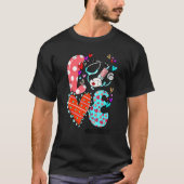LOVE Radiologist Life Leopard Heart Valentine's Da Tシャツ (正面)