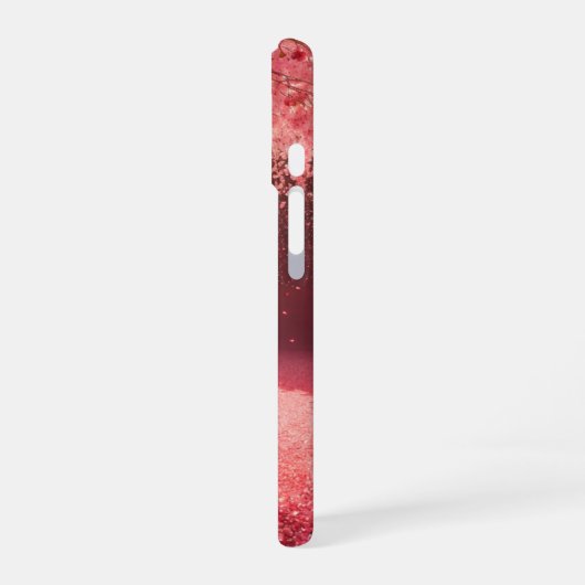 Love Rain Cherry Blossom Neon Phone Case iPhone 16ケース (左側面)