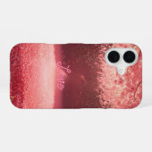 Love Rain Cherry Blossom Neon Phone Case iPhone 16ケース (裏面横)