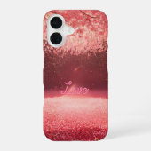 Love Rain Cherry Blossom Neon Phone Case iPhone 16ケース (裏面)