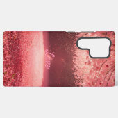 Love Rain Cherry Blossom Neon Phone Case Samsung Galaxyケース (裏面横)