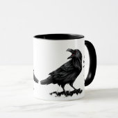 Love Raven Bird So Much Fun Quote Saying Mug マグカップ (正面右)
