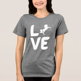 LOVE Rearing Horse Women’s Shirt – Bold Equestrian トライブレンドＴシャツ
