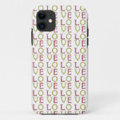 Love, Red and Yellow Case-Mate iPhoneケース (裏面)