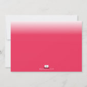 LOVE Red Fade Valentine's Dayフォトカード シーズンカード (裏面)