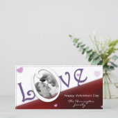 Love Red Valentine's Dayフォトカード シーズンカード (スタンド正面)