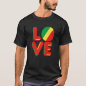 LOVE - Republic Of The Congo Premium Tシャツ (正面)