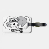 Love Rescue - Dark T-Shirt (Women) ラゲッジタグ (裏面横)