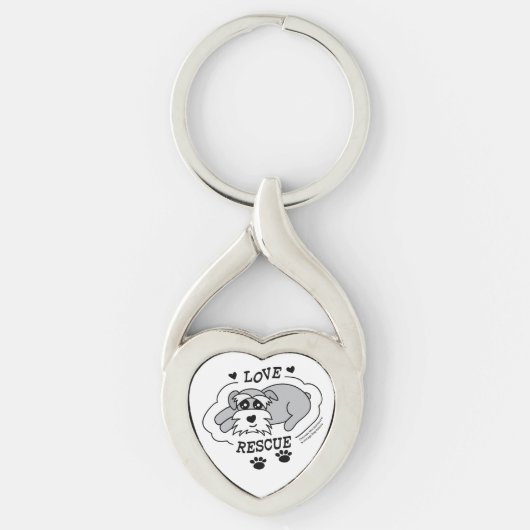 Love Rescue - Heart Keychain キーホルダー (正面)