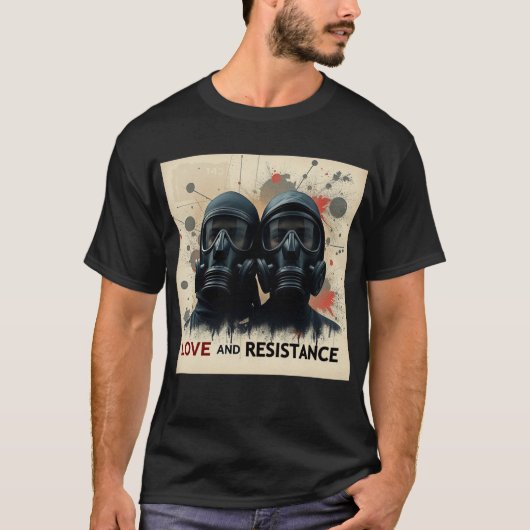 LOVE & RESISTANCE モダングラフィック 2 Tシャツ (正面)