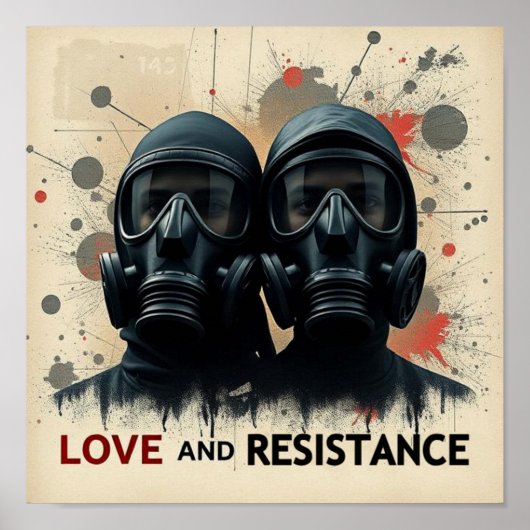 LOVE & RESISTANCE Modern Graphic 2 ポスター (正面)