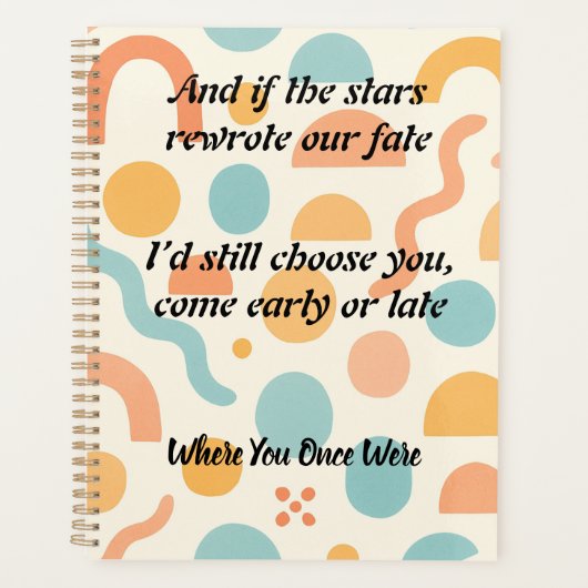 Love Rewritten by the Stars, Chosen Always プランナー手帳 (正面)