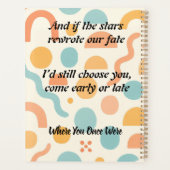 Love Rewritten by the Stars, Chosen Always プランナー手帳 (裏面)