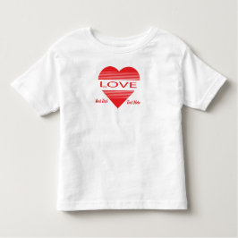 Love & Romance Concept Design with Heart Elements トドラーTシャツ