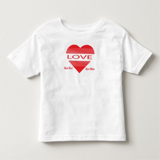 Love & Romance Concept Design with Heart Elements トドラーTシャツ (正面)