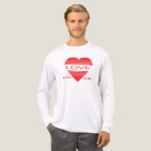 Love & Romance Concept Design with Heart Elements トライブレンドＴシャツ (正面全体)