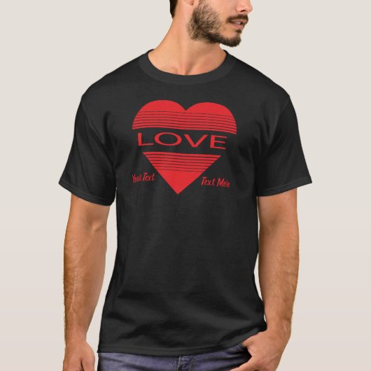 Love & Romance Concept Design with Heart Elements Tシャツ (正面)