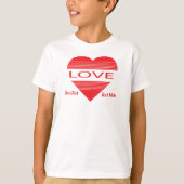 Love & Romance Concept Design with Heart Elements Tシャツ (正面)
