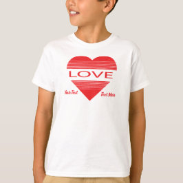 Love & Romance Concept Design with Heart Elements Tシャツ