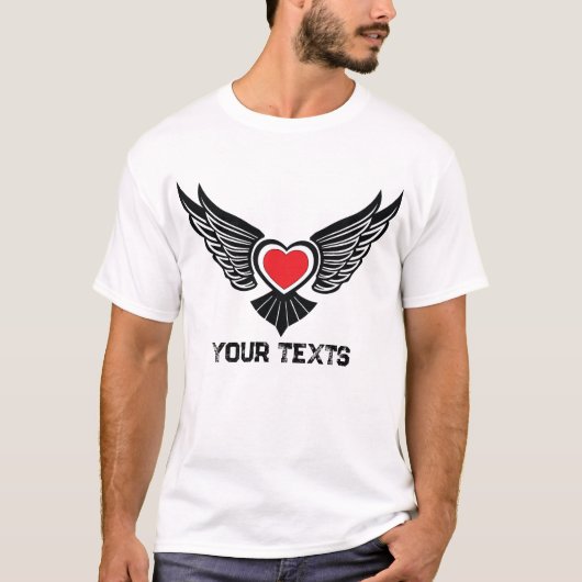 Love & Romance Concept Design with Heart Elements Tシャツ (正面)