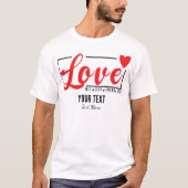 Love & Romance Concept Design with Heart Elements Tシャツ (正面)