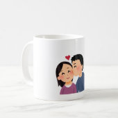 Love & Romance Elegant Mug コーヒーマグカップ (正面左)