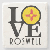 LOVE Roswellニューメキシコ ストーンコースター (正面)