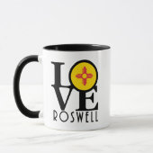 LOVE Roswell New Mexico 11oz マグカップ (左)