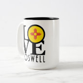 LOVE Roswell New Mexico 15oz ツートーンマグカップ (正面左)