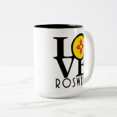 LOVE Roswell New Mexico 15oz ツートーンマグカップ (正面右)