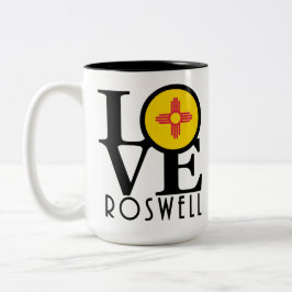 LOVE Roswell New Mexico 15oz ツートーンマグカップ