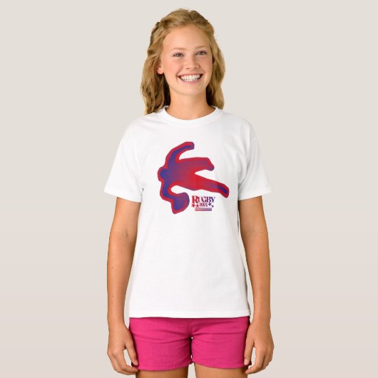 LOVE RUGBY BY MASANSER PIXELAT Tシャツ (正面フル)