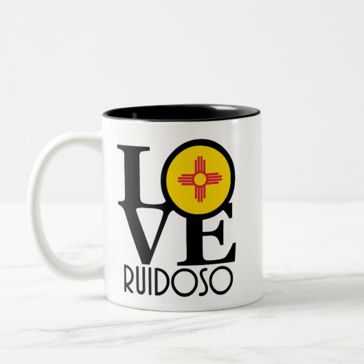 LOVE Ruidoso, NM 11oz ツートーンマグカップ (左)