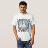 Love Sailing Sailboat Tシャツ (正面フル)