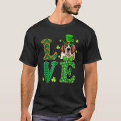 Love Saint Bernard Dog St Patricks Day Tシャツ (正面)