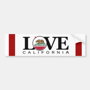 LOVE San Franciscoバンパーステッカー バンパーステッカー