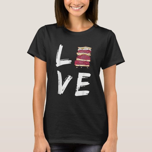 Love Sandwich  National Sandwich Day Food Tシャツ (正面)
