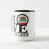 LOVE Saratoga California 15oz ツートーンマグカップ (正面左)