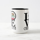 LOVE Saratoga California 15oz ツートーンマグカップ (中央)