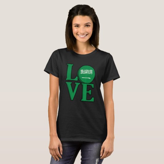 Love Saudi Arabia Tシャツ (正面フル)